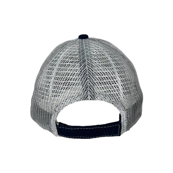 Peloton Green Navy Trucker Hat Adjustable Logo Spellout Mesh Spin Athleisure - Picture 4 of 7